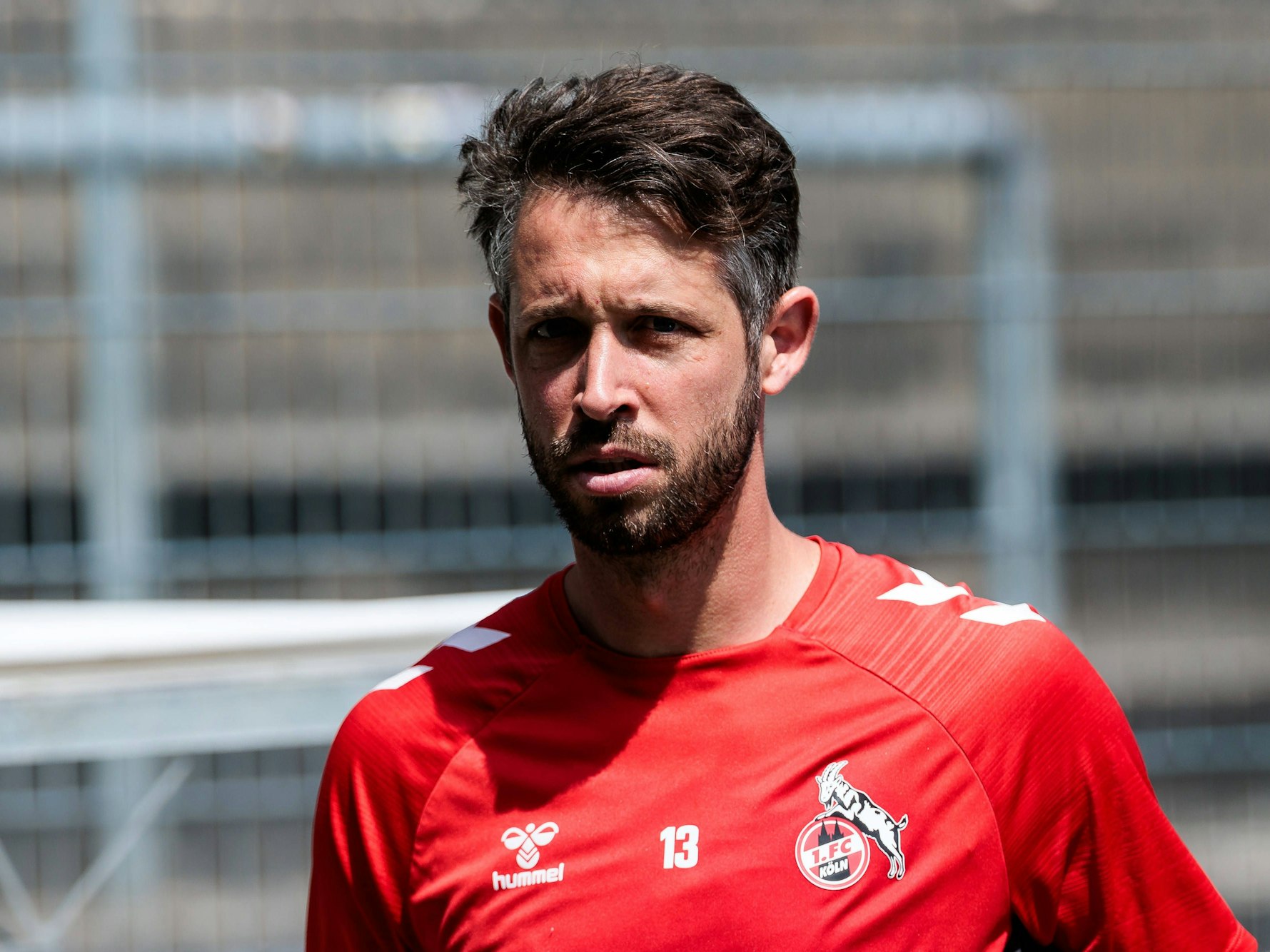 Mark Uth trainiert mit dem 1. FC Köln im Franz-Kremer-Stadion.